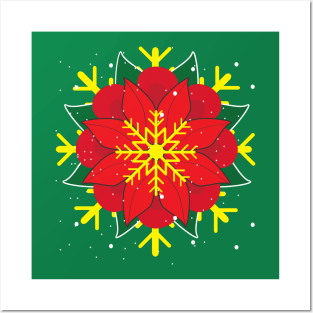 Christmas Flower Posters and Art